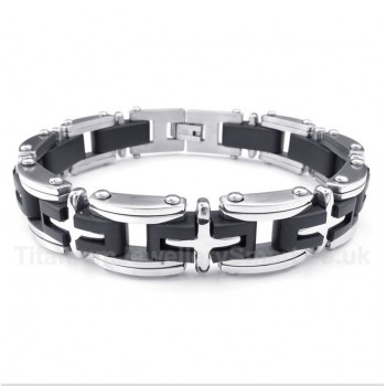 Titanium Cross Bracelet