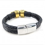 Titanium Leather Bracelet