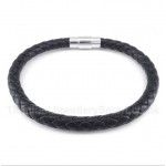 Black Leather Bracelet