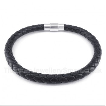 Black Leather Bracelet