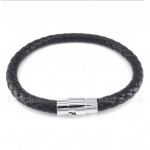 Black Leather Bracelet