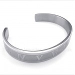 Titanium Roman Numerals Bracelet