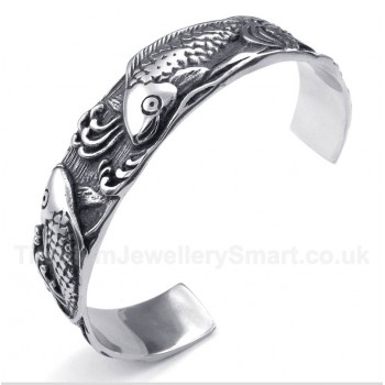 Titanium Pisces Pattern Casted Bracelet