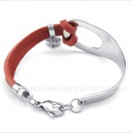 Titanium Leather Bracelet