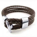 Titanium Leather Bracelet