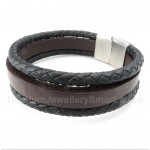 Titanium Leather Bracelet