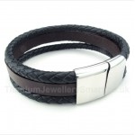 Titanium Leather Bracelet