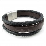 Titanium Leather Bracelet