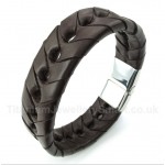 Titanium Leather Bracelet