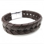 Titanium Leather Bracelet