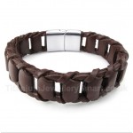 Titanium Leather Bracelet