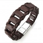 Titanium Leather Bracelet