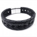 Titanium Leather Bracelet