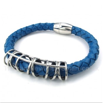 Titanium Leather Bracelet