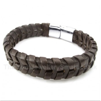 Leather Titanium Bracelet