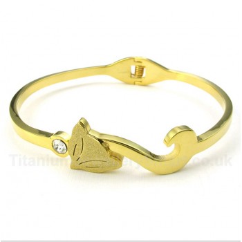 Titanium Gold Fox Bracelet