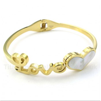 Titanium Gold Love Bracelet