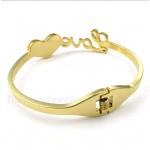 Titanium Gold Love Bracelet