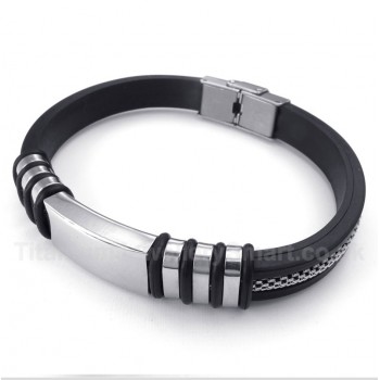 Rubber Titanium Bracelet