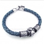 Titanium Leather Bracelet