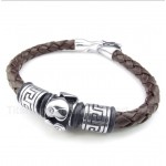 Titanium Leather Bracelet