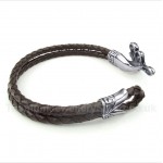 Titanium Leather Bracelet