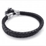 Titanium Leather Bracelet