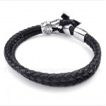 Titanium Leather Bracelet