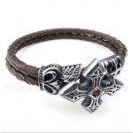 Titanium Leather Bracelet