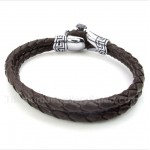 Titanium Leather Bracelet