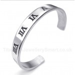 Titanium Roman Numerals Bracelet