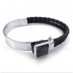 Leather Titanium Bracelet