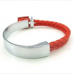 Leather Titanium Bracelet