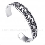 Titanium Elephant Bracelet