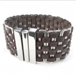 Leather Titanium Bracelet