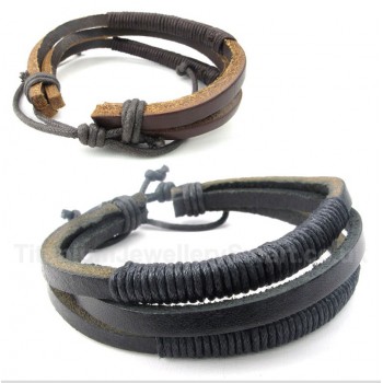 Leather Titanium Bracelet