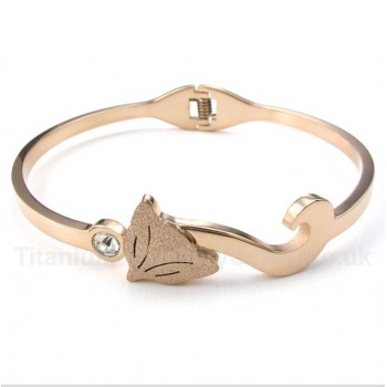 Titanium Rose Gold Fox Bracelet