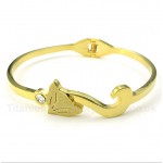 Titanium Gold Fox Bracelet