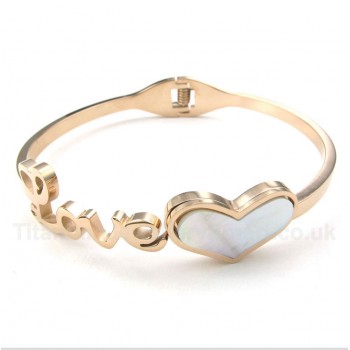 Titanium Rose Gold Love Bracelet