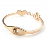 Titanium Rose Gold Love Bracelet