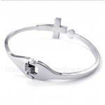 Titanium Cross Bracelet