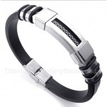 Titanium Rubber Bracelet