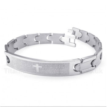 Titanium Spanish Bible Verse Bracelet