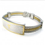 Titanium Cable Bible Verse Bracelet