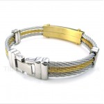 Titanium Diamond Cable Bracelet