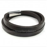 Titanium Leather Bracelet