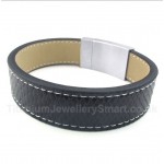 Titanium Leather Bracelet