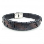 Titanium Leather Bracelet