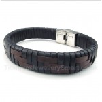 Titanium Leather Bracelet