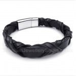 Titanium Leather Bracelet